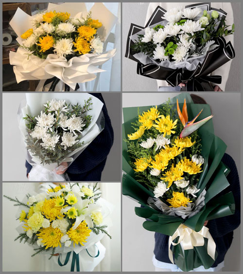 福建漳州平和县大溪镇大二村白事花束代送